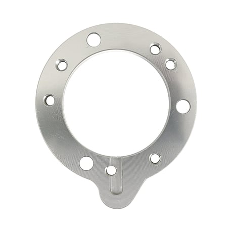 Air cleaner adapter plate, for S&S E/G. Aluminum ilmanpuhdistimen sovitinlevy