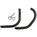 Drag pipes for 45" Flatheads, black pakoputki