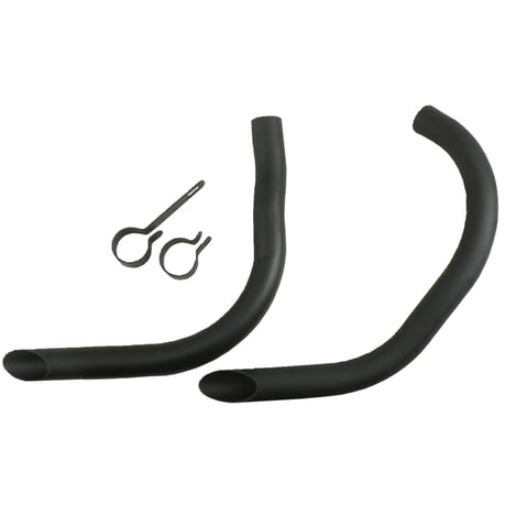 Drag pipes for 45" Flatheads, black pakoputki