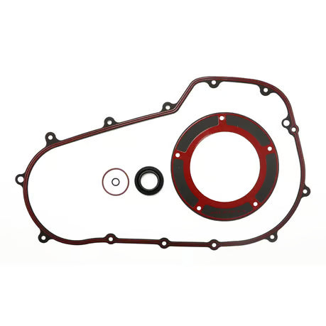 James, primary cover gasket & seal kit. Foamet with bead Primaarikopan tiiviste ja tiivistyssarja. Vaahtomuovi helmellä