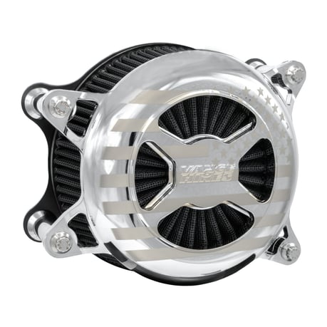 Vance & Hines, VO2 America air cleaner assembly. Chrome ilmanpuhdistinkokoonpano