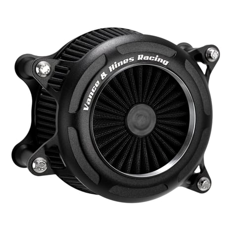 Vance & Hines, VO2 onyx air cleaner. Black wrinkle ilmanpuhdistin