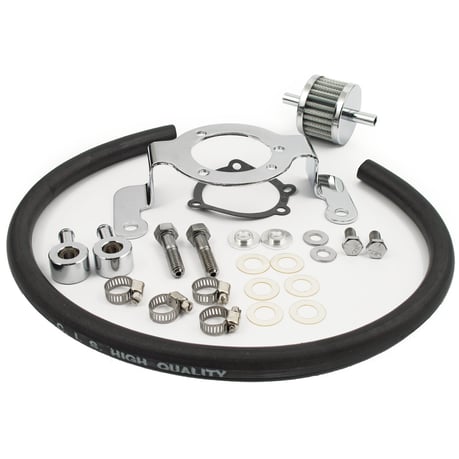 Air cleaner adapter bracket kit. Chrome Ilmanpuhdistimen sovittimen pidike