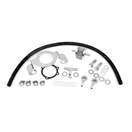 Air cleaner adapter bracket kit. Chrome Ilmanpuhdistimen sovittimen pidike