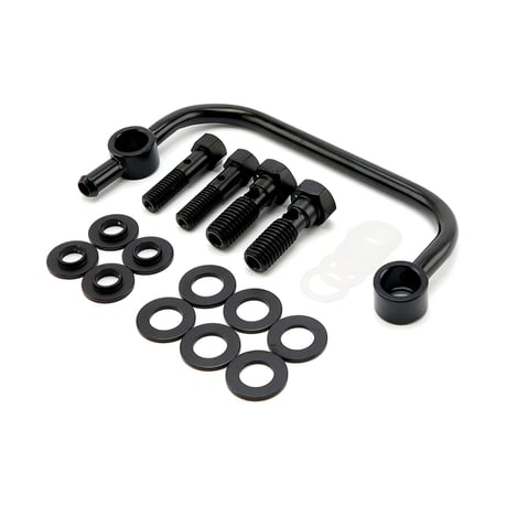 Air cleaner breather kit. Black Ilmanpuhdistimen huohotinsarja. Musta