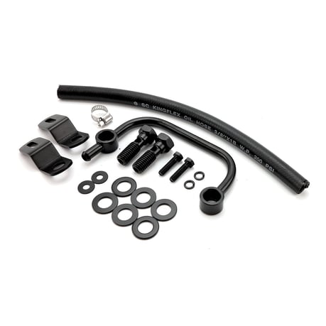 Air cleaner breather kit. Black Ilmanpuhdistimen huohotinsarja. Musta