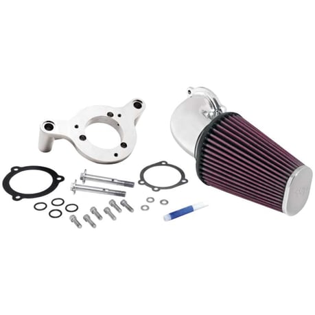 K&N, AirCharger performance air cleaner kit. Polished ilmanpuhdistinsarja kiillotettu