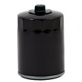 MCS spin-on oil filter with top nut for M8. musta öljysuodatin