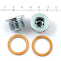 Vance & Hines, 18mm O2 sensor plug set. zinc.