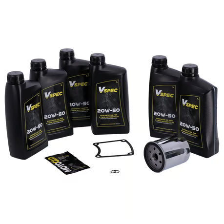 MCS, 'Big Oil' service kit. Full synthetic. Chrome filter  -huoltosarja. Täyssynteettinen. Krominen suodatin.