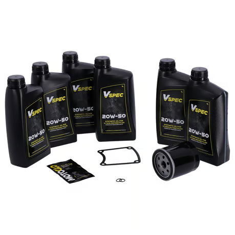 MCS, 'Big Oil' service kit. Full synthetic. Black filter-huoltosarja. Täyssynteettinen. Musta suodatin.