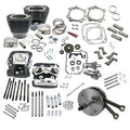 S&S, 124" Twin Cam Touring hot set-up kit with heads. Black 124" Twin Cam Touring -sähkösäätösarja venttiilikansilla