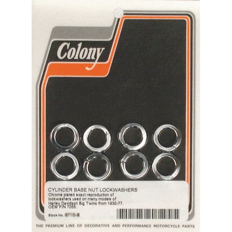 Colony cyl base lockwashers sylinterin pohjan lukitusaluslevyt