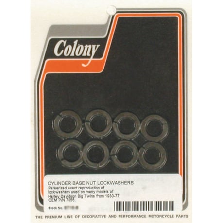 Colony cyl base lockwashers sylinterin pohjan lukitusaluslevyt