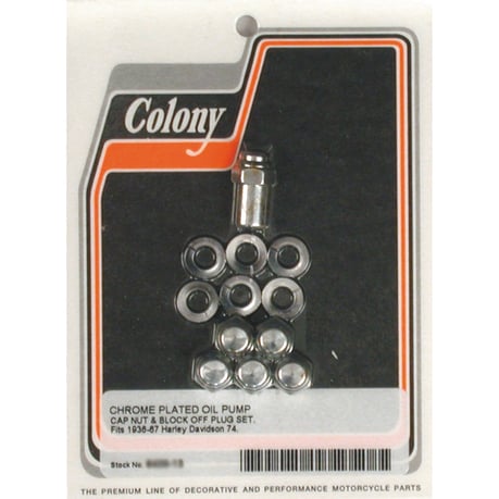 Colony oil pump mount nuts, cap style öljypumpun kiinnitysmutterit