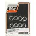 Colony, rocker shaft end nut kit. Chrome keinuvivun akselin pään mutterisarja