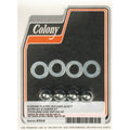 Colony, rocker shaft end nut set. Acorn style, chrome keinuvivun akselin pään mutterisarja