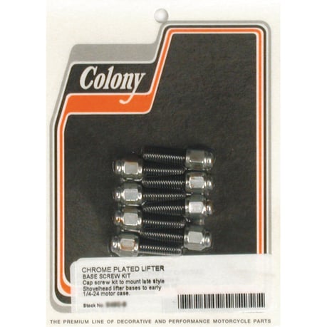 Colony, nostimen lohkon muunnossarja, korkkimalli, kromi (36-E76 Big Twin, L76-84-nostimille)