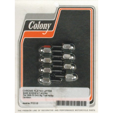 Colony, nostimen lohkon kiinnityssarja, tapiiri, kromi (36-E76 Big Twin)