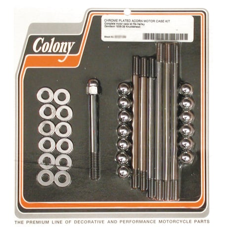 Colony, kampikammion pulttisarja, tapiiri, kromi (36-39 Knucklehead)