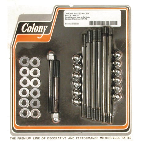 Colony, kampikammion pulttisarja, tapiiri, kromi (70-78 Shovel)