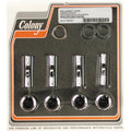 Colony, 36-39 upper pushrod cover kit. Chrome ylemmän työntötangon suojussarja