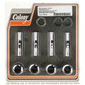 Colony, 48-65 & 57-85  upper pushrod cover kit. Chrome ylemmän työntötangon suojussarja