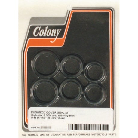 Colony, L79-84 B.T. pushrod cover seal kit työntötangon kannen tiivistesarja