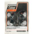 Colony, head bolt cover kit. Pike, chrome Kannen pultin suojussarja. terävä, kromi