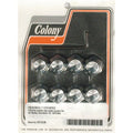 989896 Colony, head bolt cover kit. Cap style, chrome sylinterinkannen pultinsuojasarja, kromattu