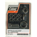 Colony, floorboard support rod mount kit. Black astinlaudan tukitankojen kiinnnityssarja