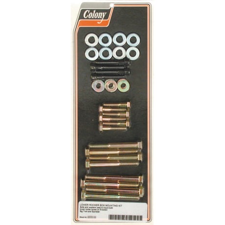 Colony, Evo lower rocker box mount kit. Zinc Alemman keinuvivun kiinnityssarja, sinkkiä