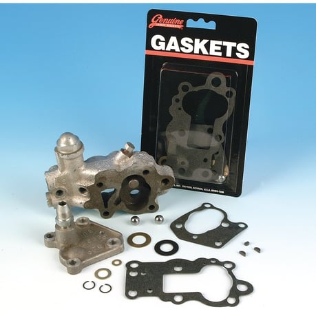 James, oil pump gasket & seal kit. Pan/Early Shovel Öljypumpun tiiviste ja stefasarja