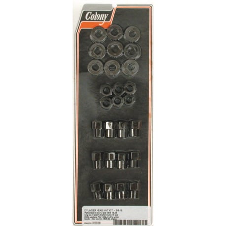 Colony 45" cyl head nut kit 45" sylinterikannen mutterisarja