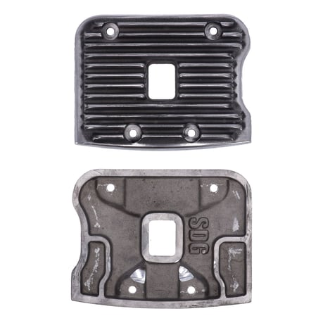 Wannabe Choppers, ribbed rocker cover set uritettu venttiilikoppasarja