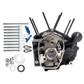 S&S, M8 Touring MK-Series crankcase assembly. Black kampikammion kokoonpano. Musta