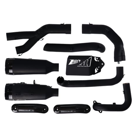 Zard, 2-1-2 Nightster 975 exhaust system. Black musta pakoputkisto