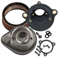 S&S, Stealth Air Cleaner Kit with Lava Chrome Teardrop ilmanpuhdistinsarja