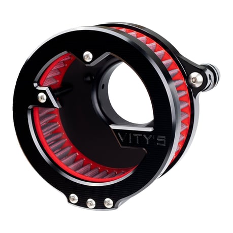 Vity''s Design, ''Massive'' air cleaner assembly. Black ilmanpuhdistinkokoonpano