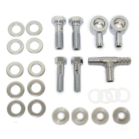 Air cleaner breather bolt & banjo kit Ilmanpuhdistimen huohottimen pultti ja banjosarja